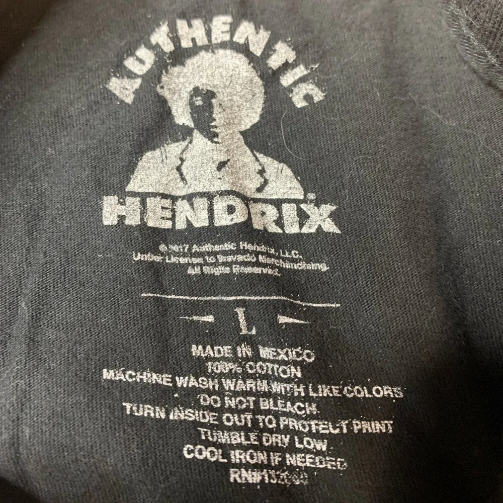 Authentic Hendrix Jimi Hendrix American Flag Graphic Tee - Size Large - Picture 3 of 5